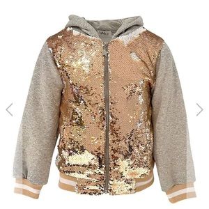 Lola and the boys: Goldie flip sequin hoodie